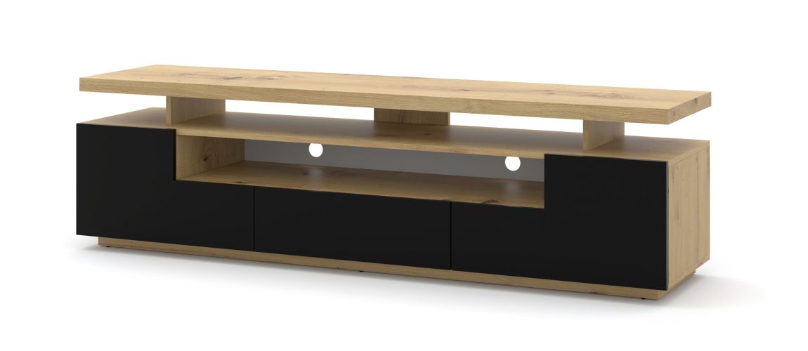 EVA 180 TV STAND / 70,87 in artisan oak / black matt EVA 180 TV STAND / 70,87 in artisan oak / black matt