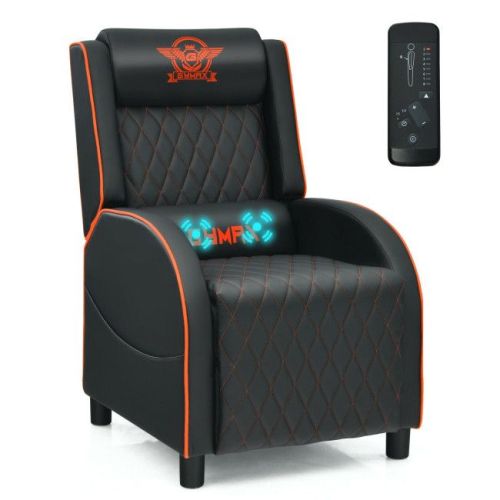 Massage Gaming Recliner Chair with Headrest and Adjustable Backrest for Home Theater Massage Gaming Recliner Chair with Headrest and Adjustable Backrest for Home Theater